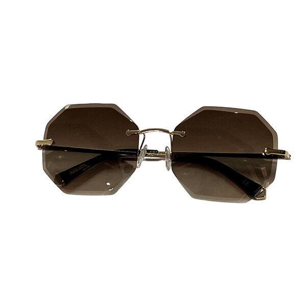 Kate Young for Tura Luna K541 Sunglasses in Gold main image 4